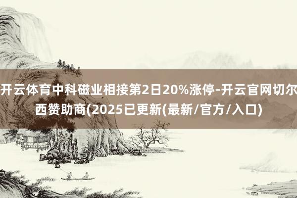 开云体育中科磁业相接第2日20%涨停-开云官网切尔西赞助商(2025已更新(最新/官方/入口)