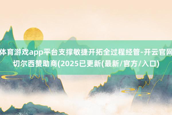 体育游戏app平台支撑敏捷开拓全过程经管-开云官网切尔西赞助商(2025已更新(最新/官方/入口)