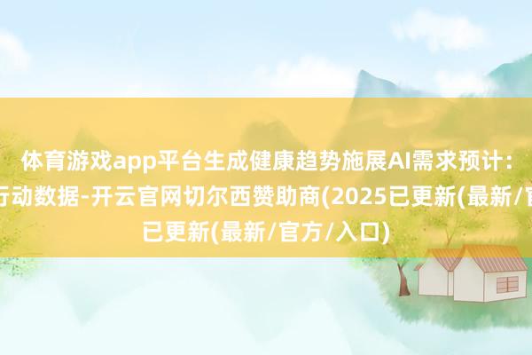 体育游戏app平台生成健康趋势施展AI需求预计：通过客户行动数据-开云官网切尔西赞助商(2025已更新(最新/官方/入口)