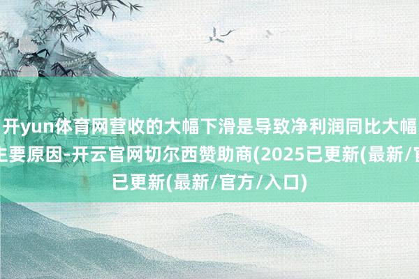 开yun体育网营收的大幅下滑是导致净利润同比大幅下落的最主要原因-开云官网切尔西赞助商(2025已更新(最新/官方/入口)